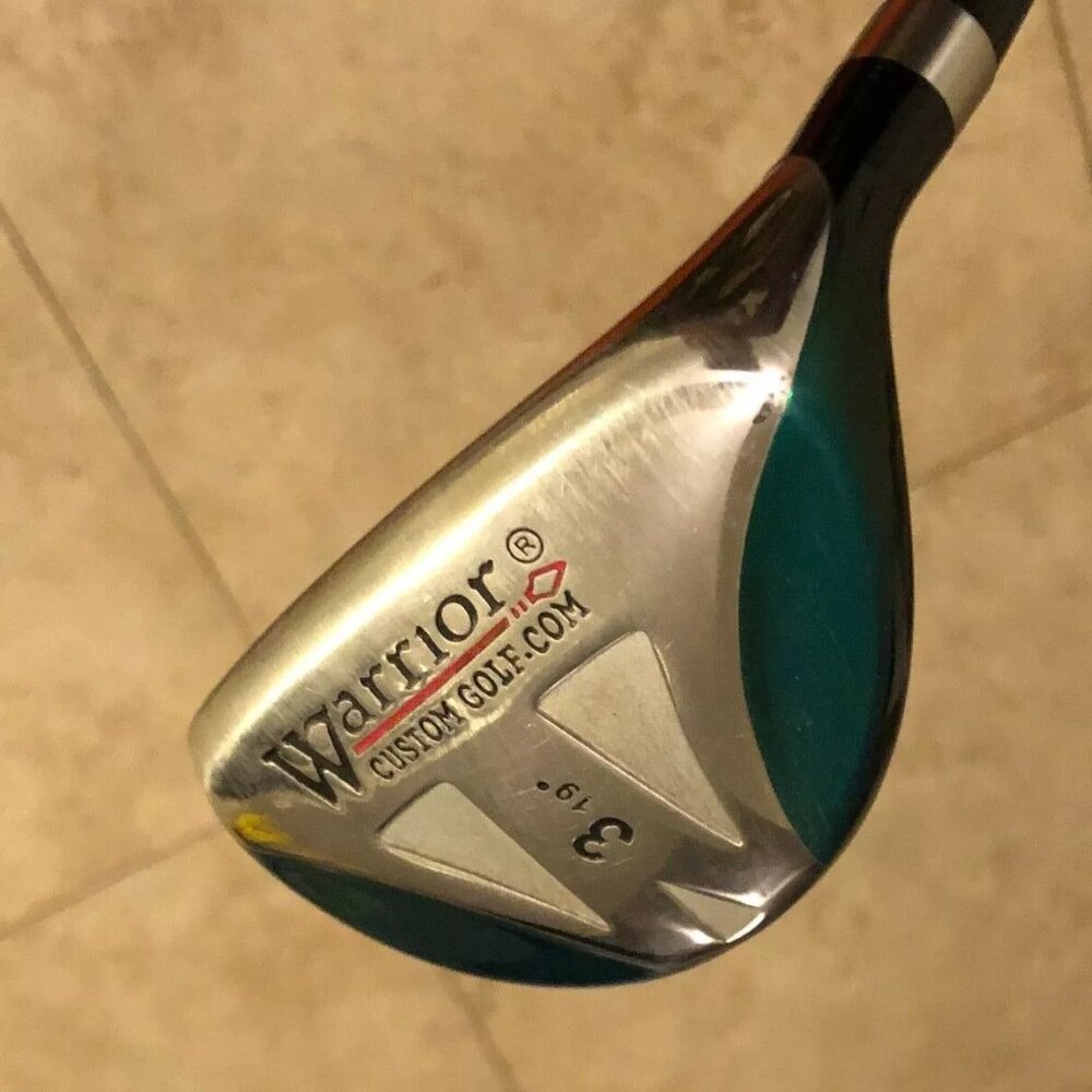 Warrior Custom Golf RH 3 Hybrid, 19°, Graphite Shaft, Cover, Used & Clean